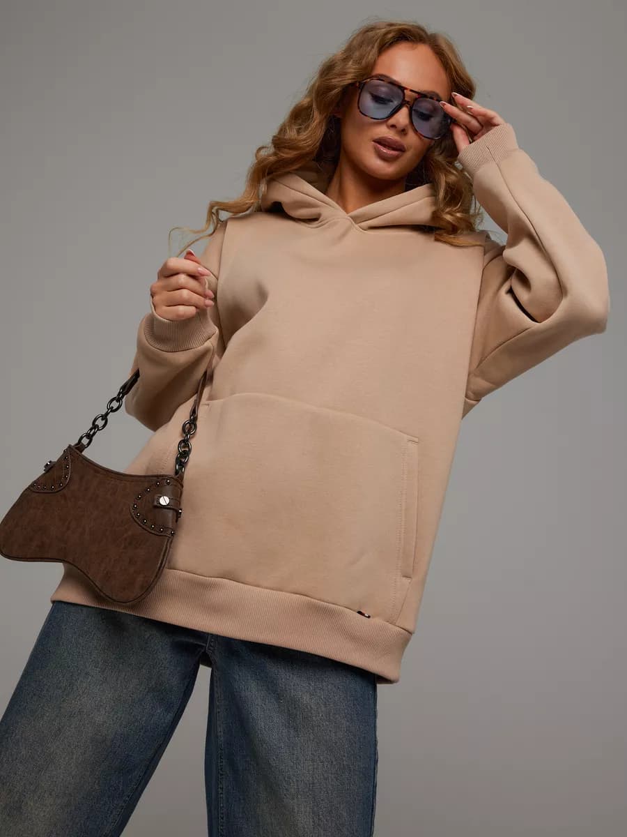 Худи оверсайз теплое с начесом