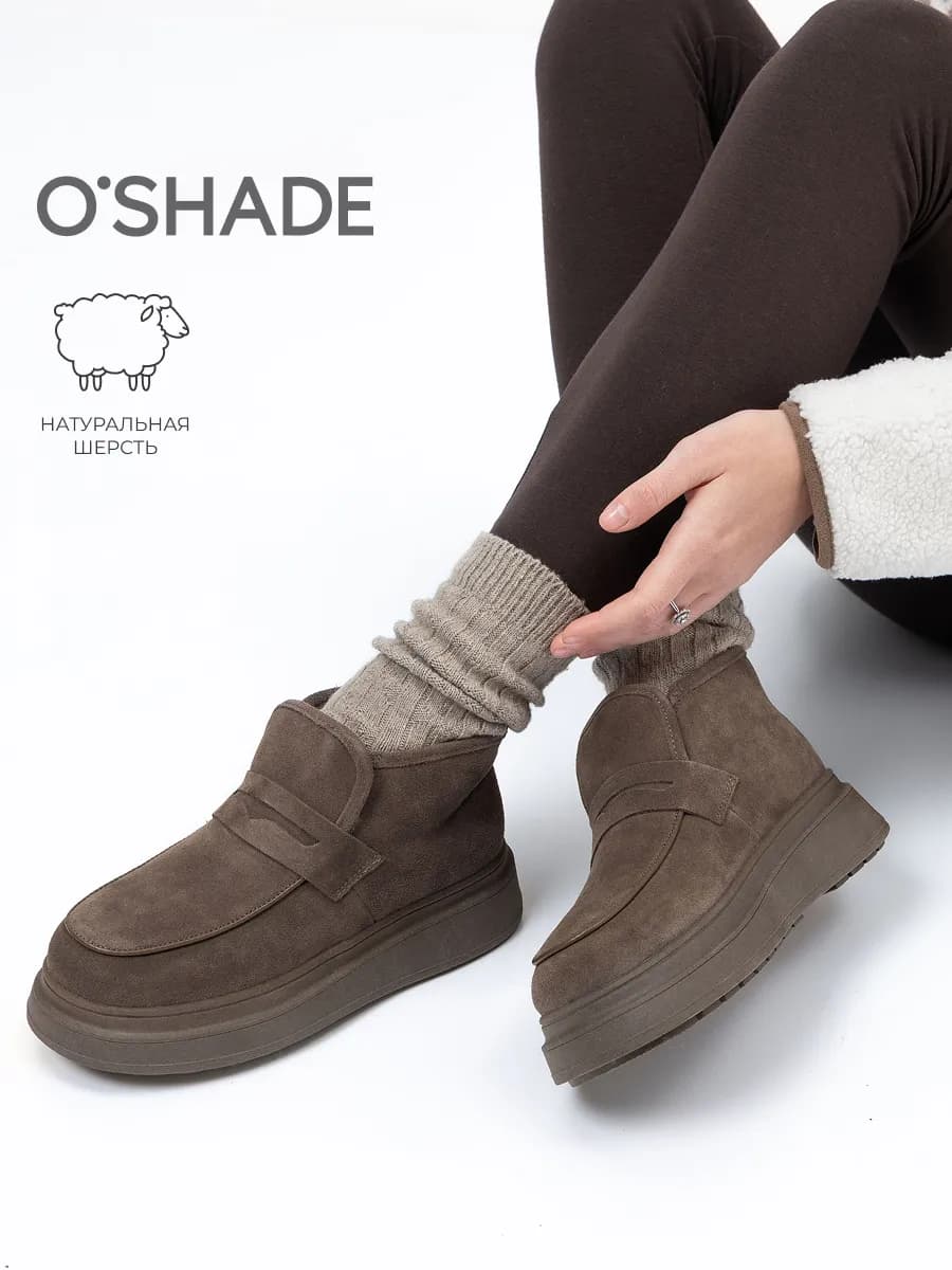 Ботинки женские зимние коричневые