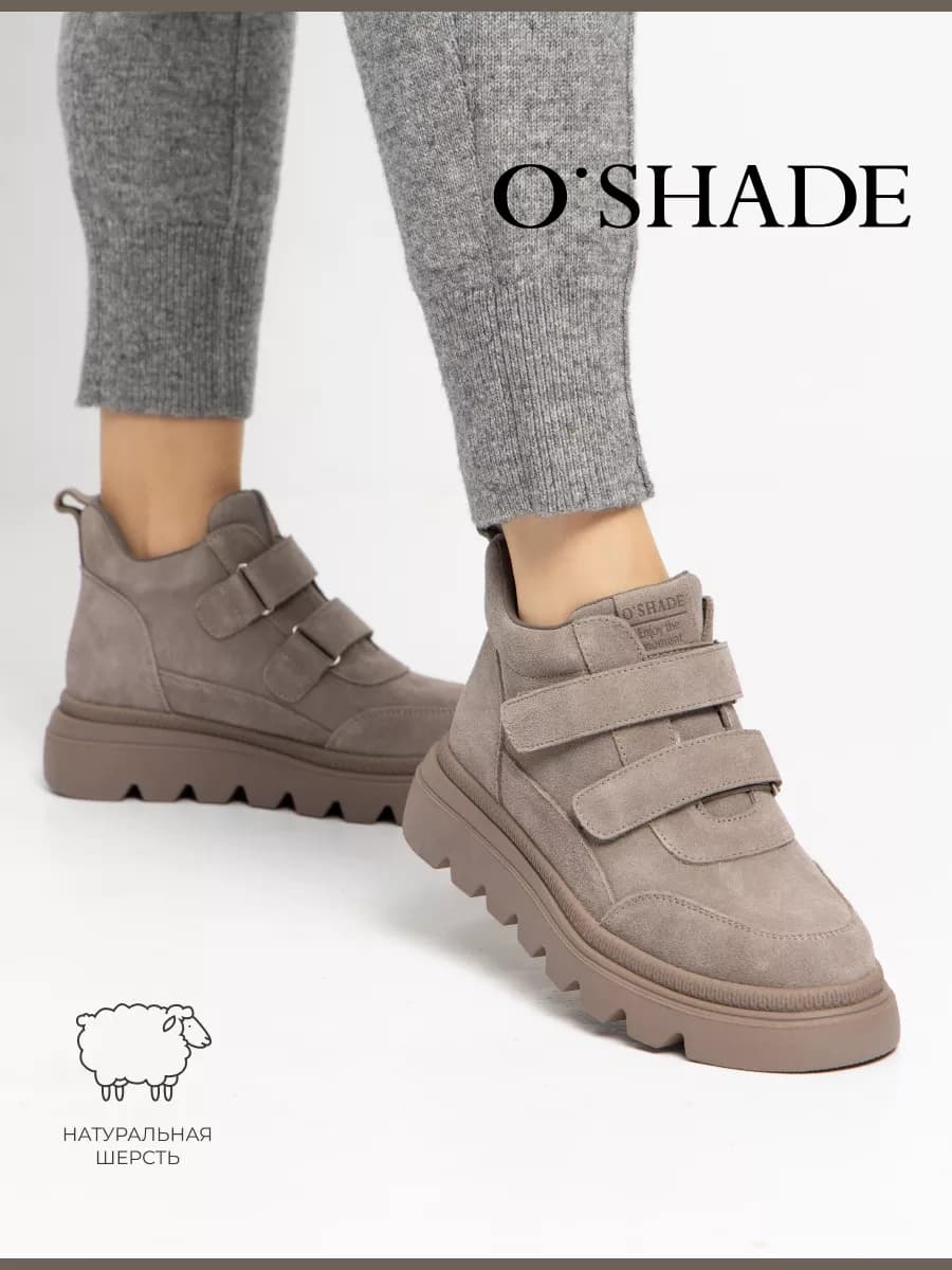 Ботинки женские зимние на липучке