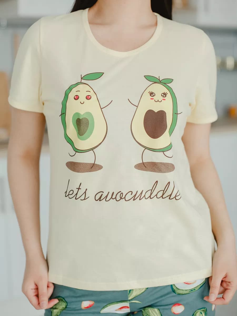 Футболка с принтом домашняя маломерит