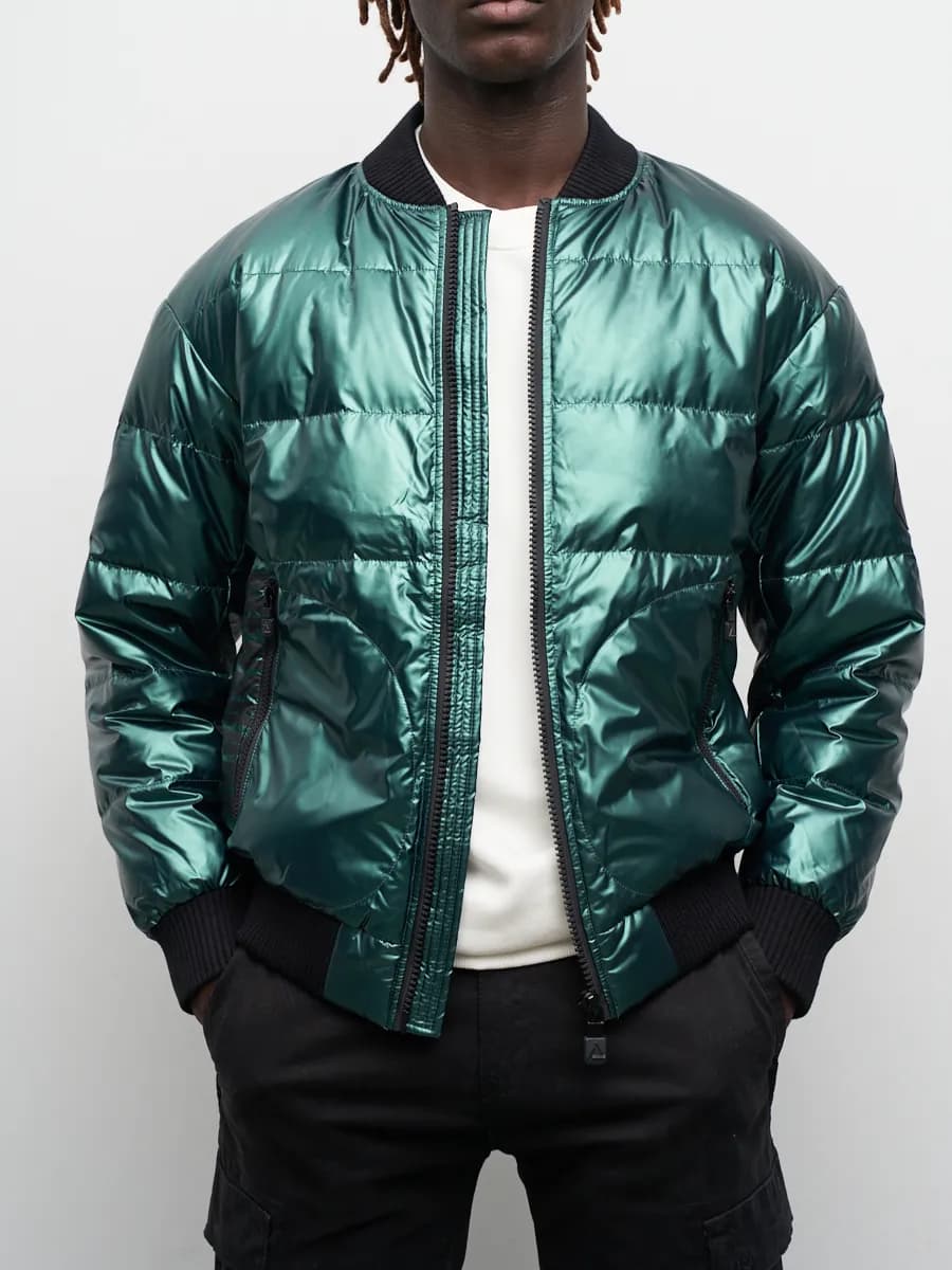 Куртка бомбер стеганая