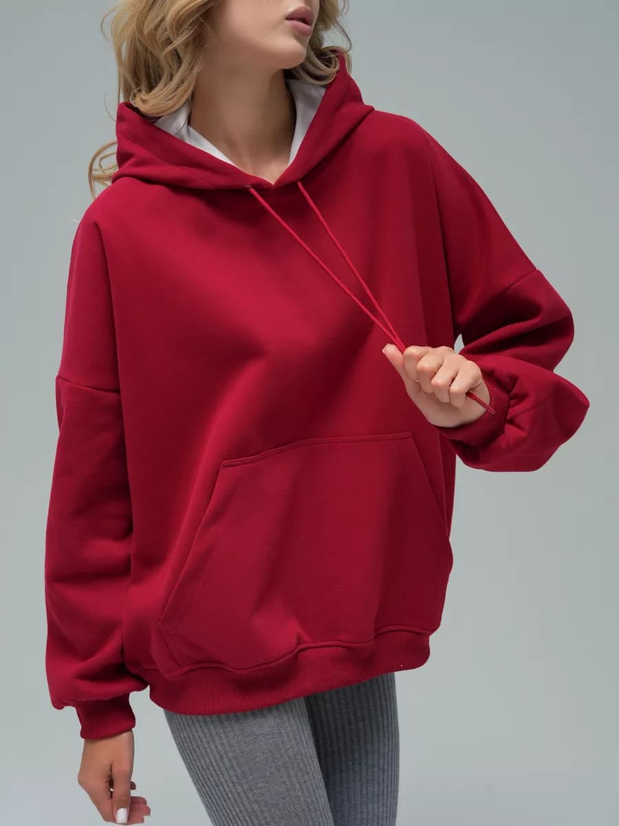 худи с принтом на спине