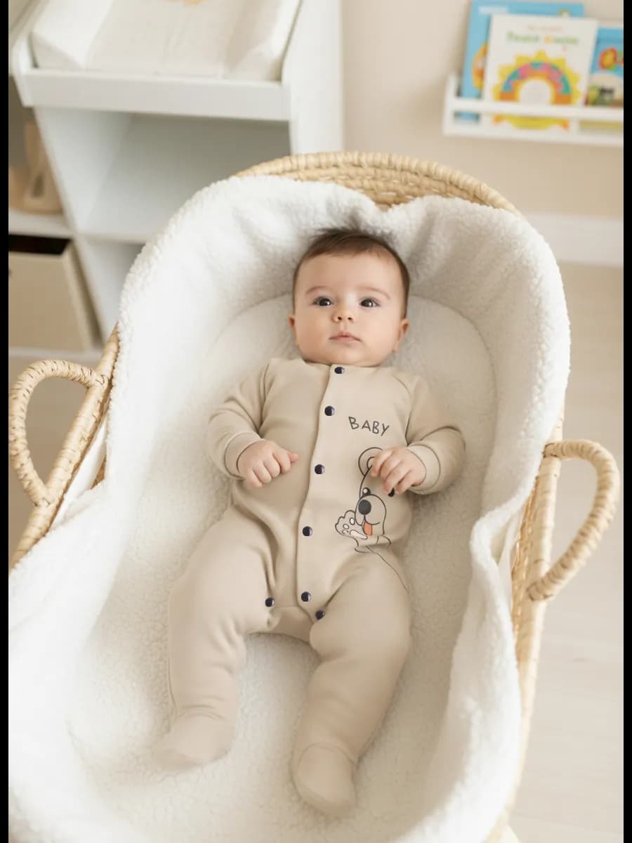 Комбинезон детский с начёсом и закрытыми ножками