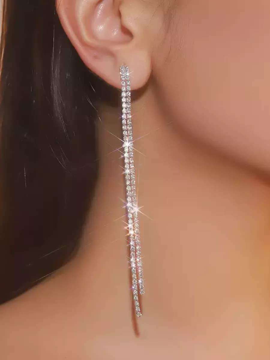 Серьги длинные висячие