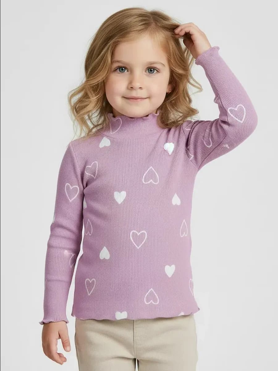 Водолазка детская в рубчик