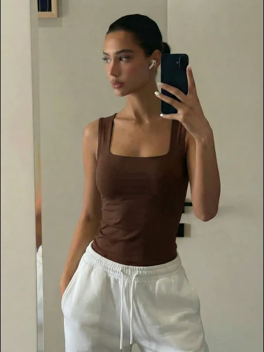 Топ вечерний под пиджак из хлопка