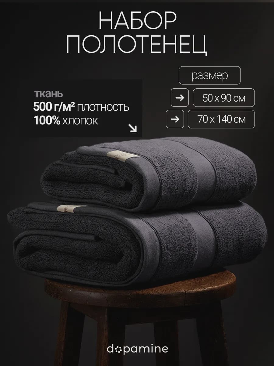 Премиум набор полотенец махровых отельных