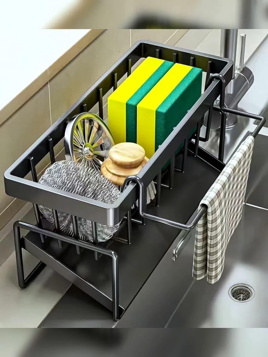 Органайзер держатель кухонный для губки и моющего средства