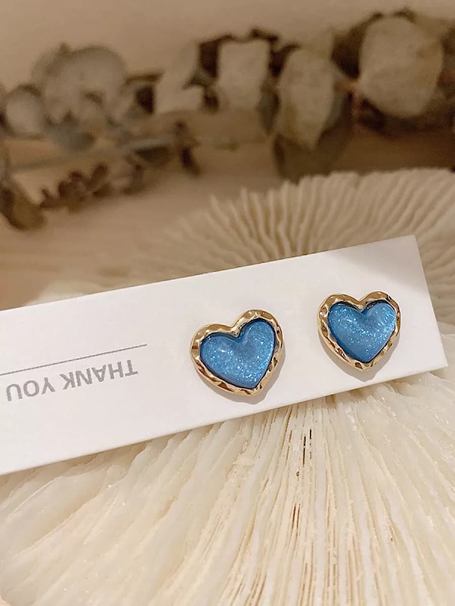 Клипсы на уши сердечки