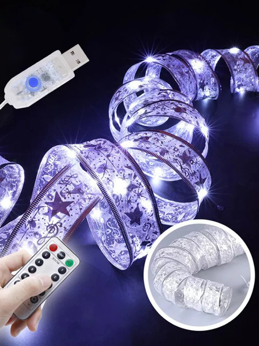 Гирлянда лента интерьерная USB 10м OG-LDG21 Белая