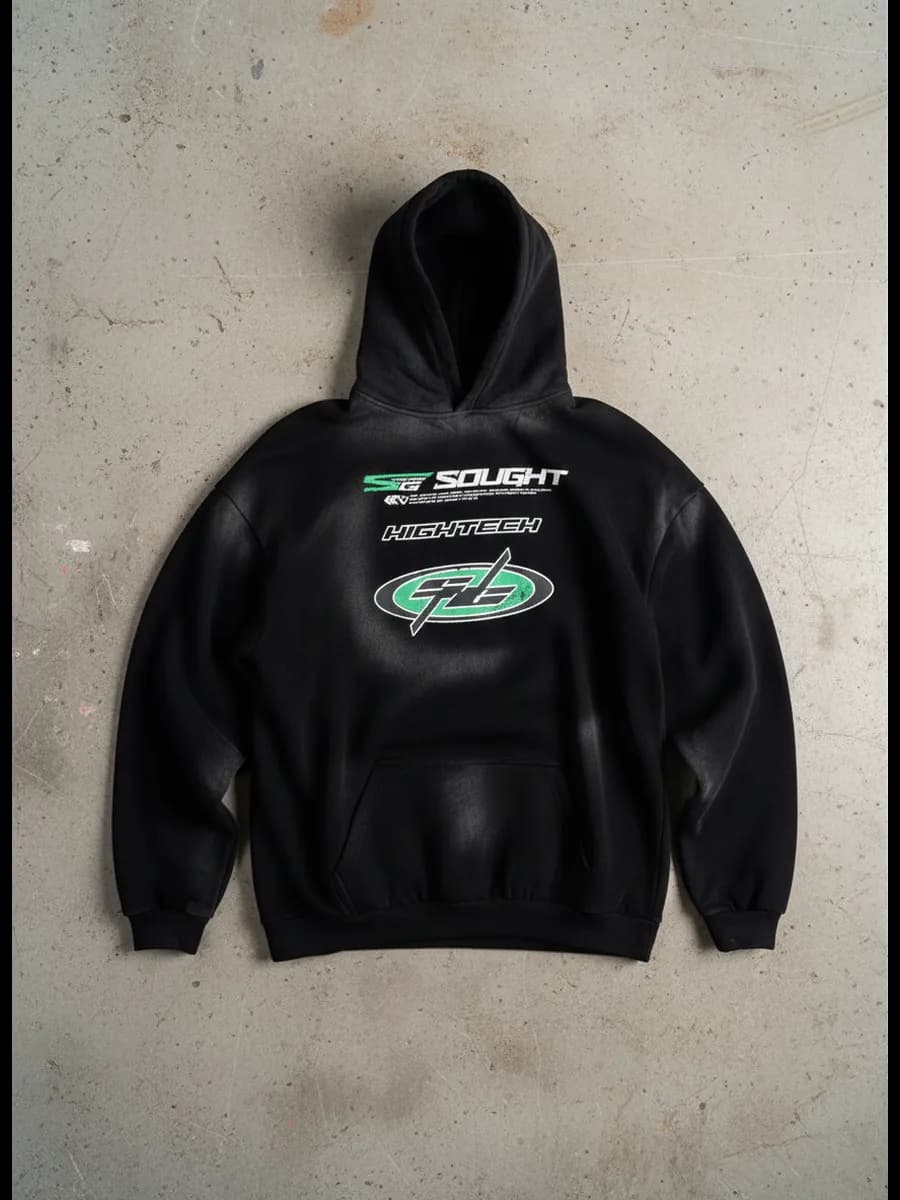 Толстовка с капюшоном худи оверсайз