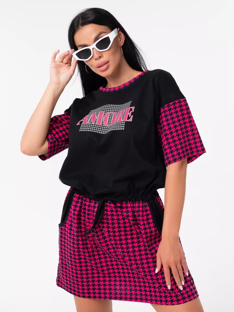 Платье домашнее спортивное короткое