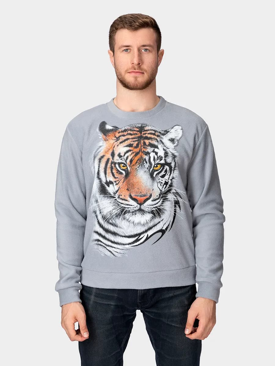 Свитшот флис с принтом