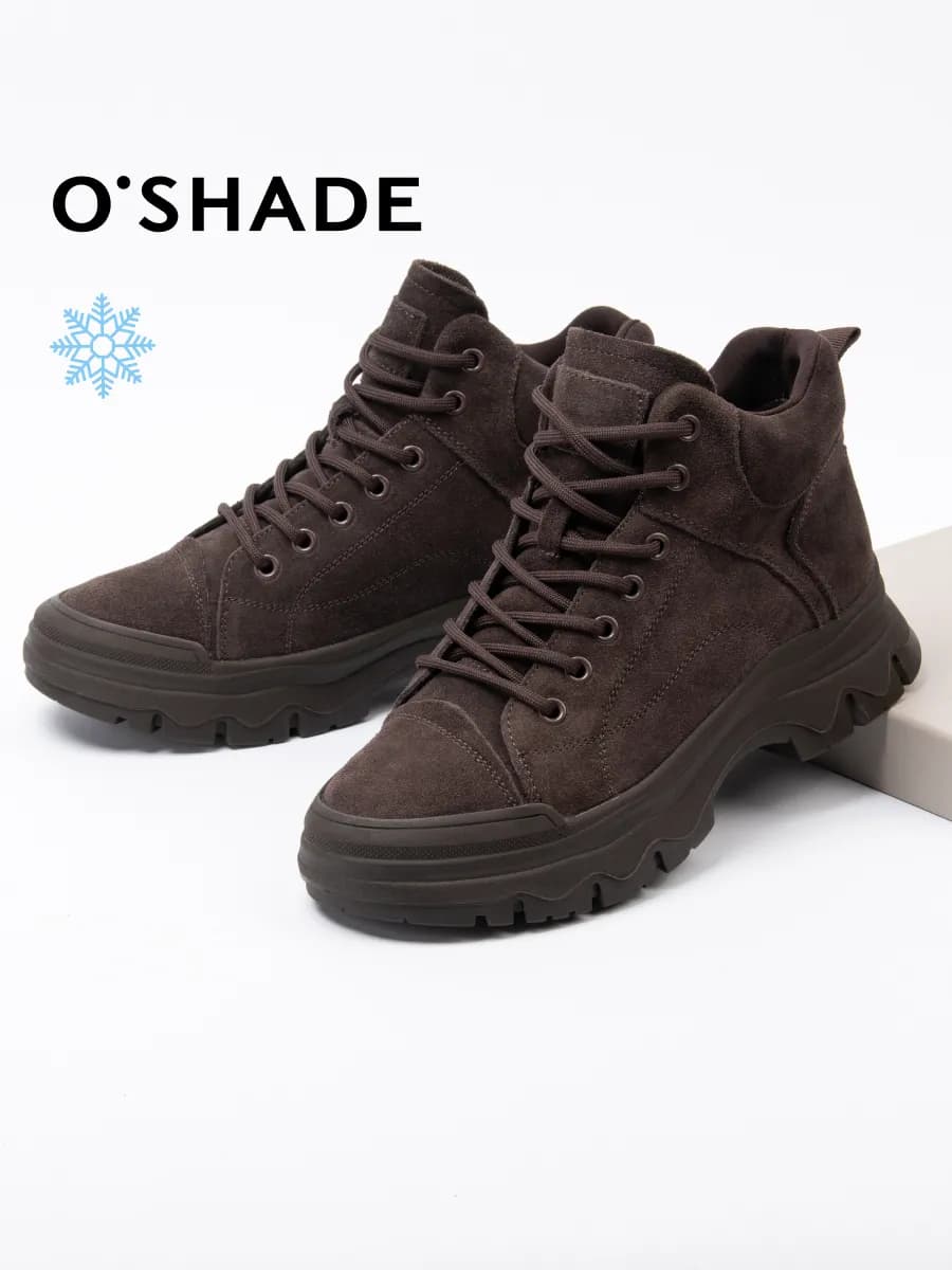 Ботинки женские зимние замшевые