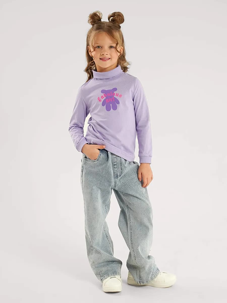 Водолазка для девочки хлопок