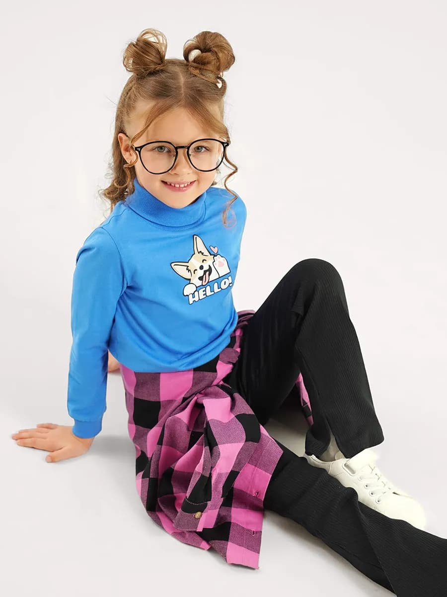 Водолазка для девочки хлопок