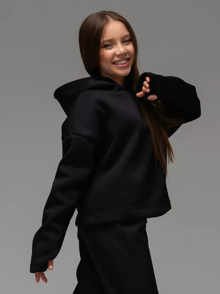 Худи с начесом оверсайз