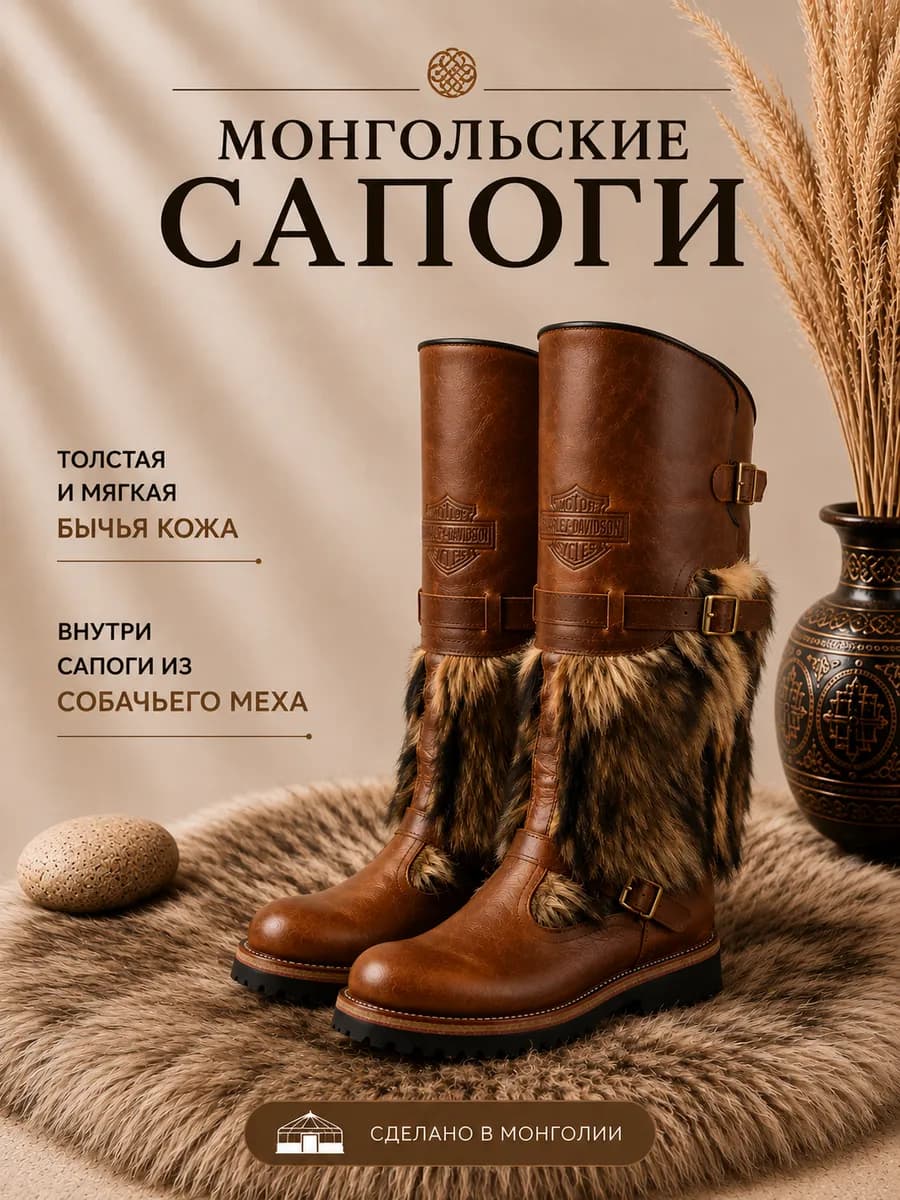 Унты зимние монголки Харли