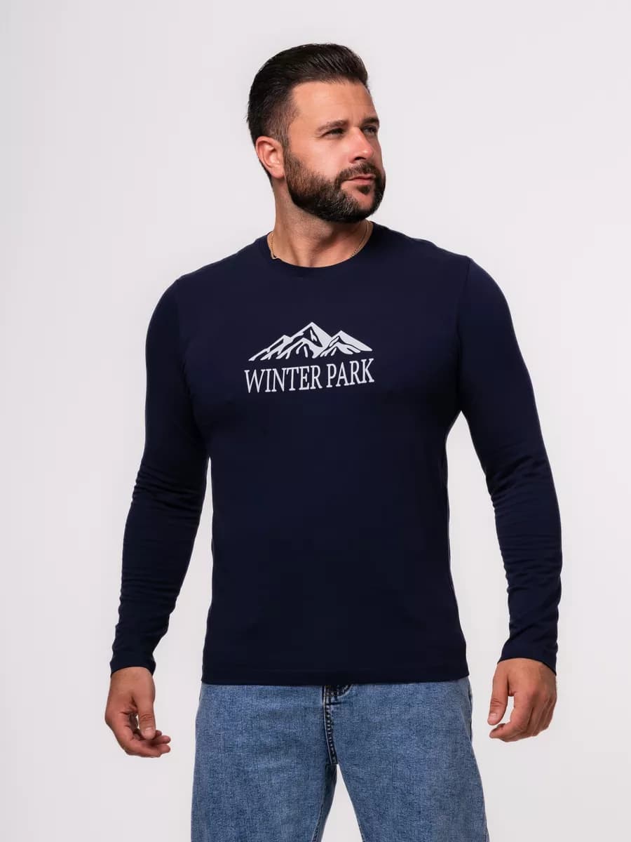 Лонгслив с принтом - фото 1