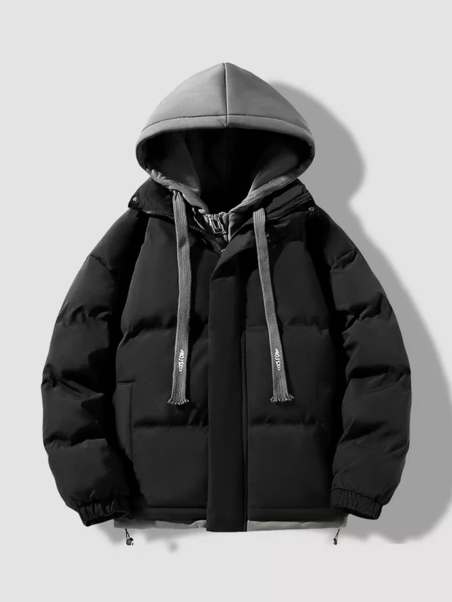 Куртка демисезонная оверсайз с капюшоном