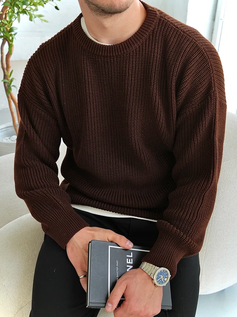 Свитер вязаный old money