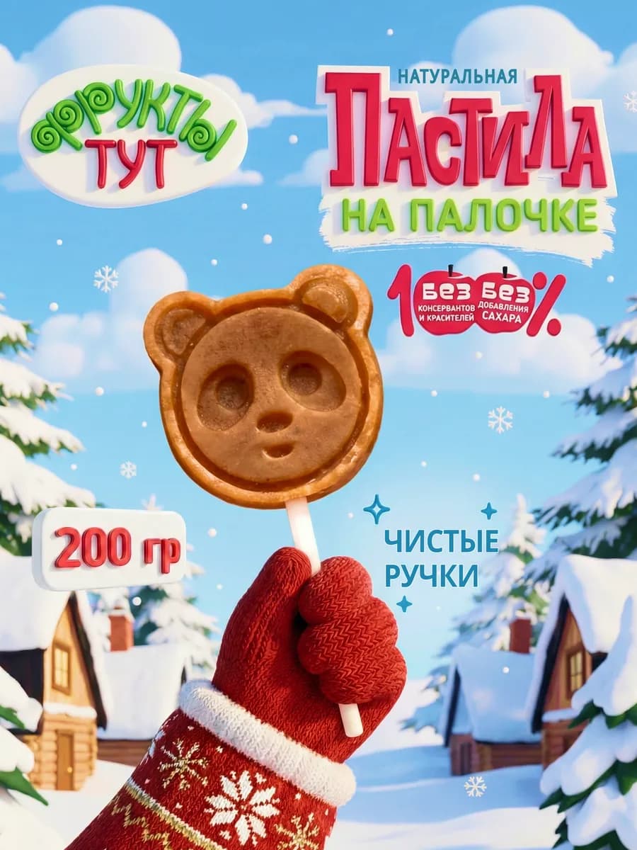 Пастила фруктовая натуральная без сахара