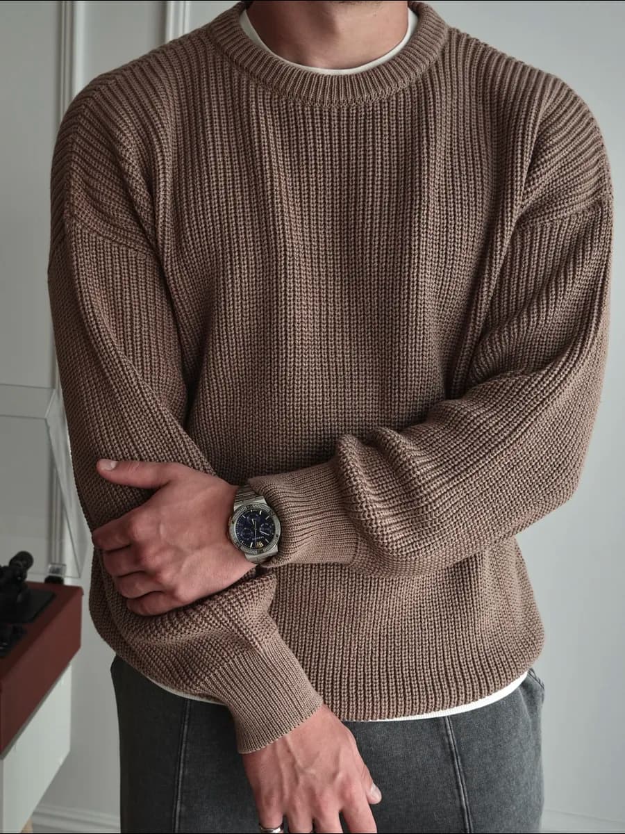 Свитер вязаный old money