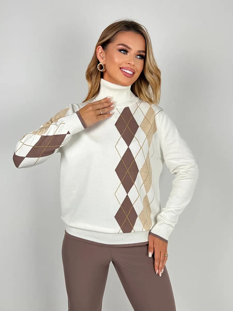 Стильный джемпер водолазка