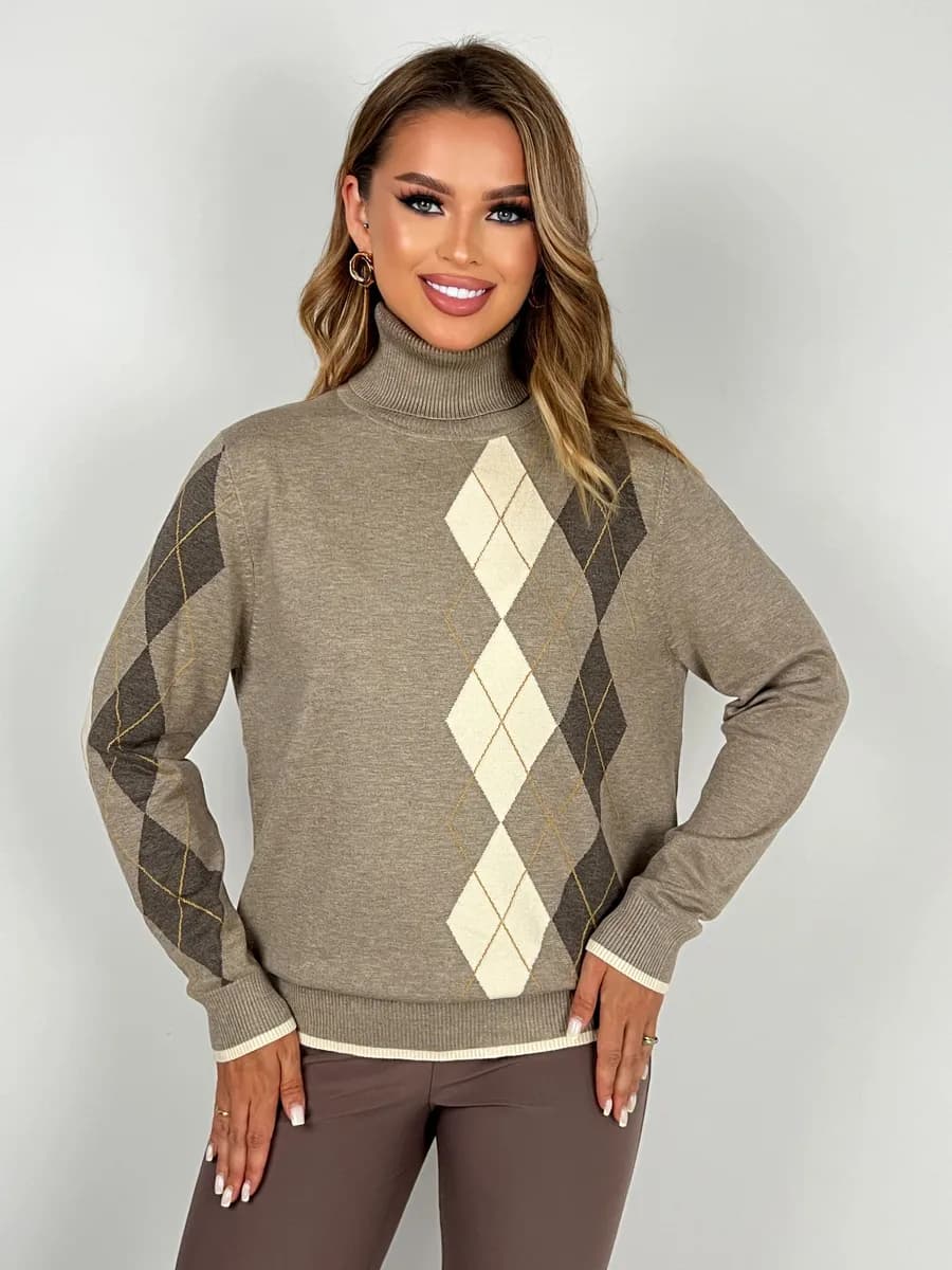 Стильный джемпер водолазка