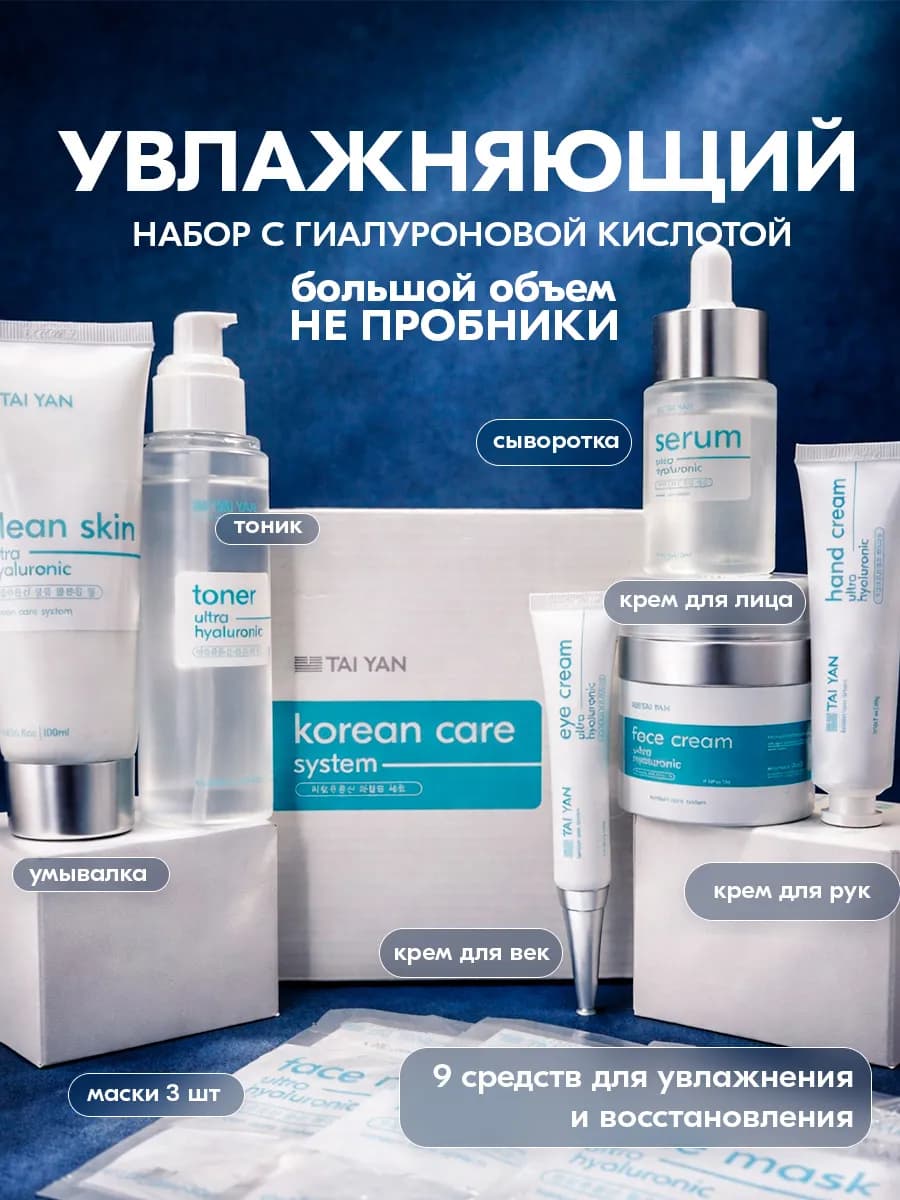 Набор уходовой косметики для лица увлажняющий