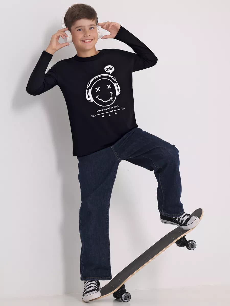 Лонгслив для мальчика подростка - фото 1