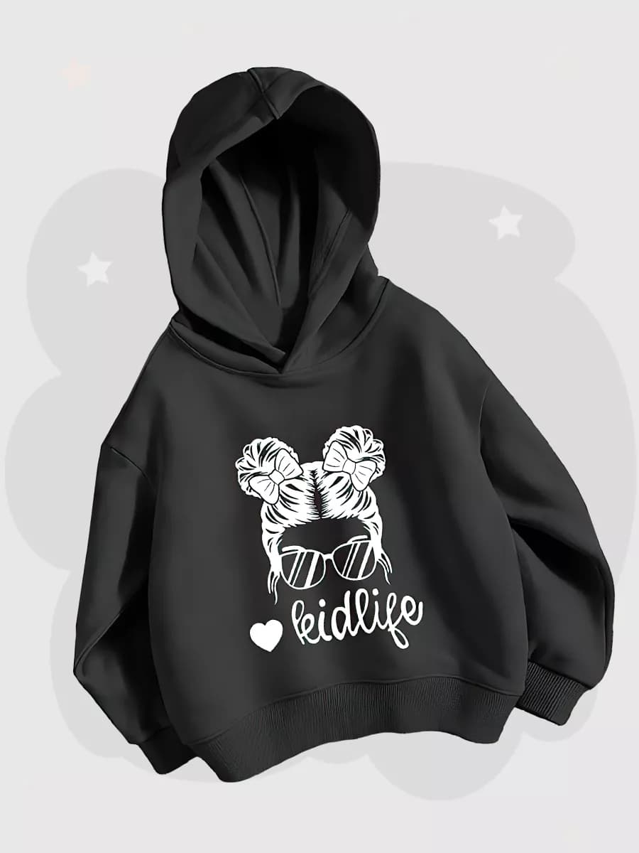 Толстовка для девочки с капюшоном