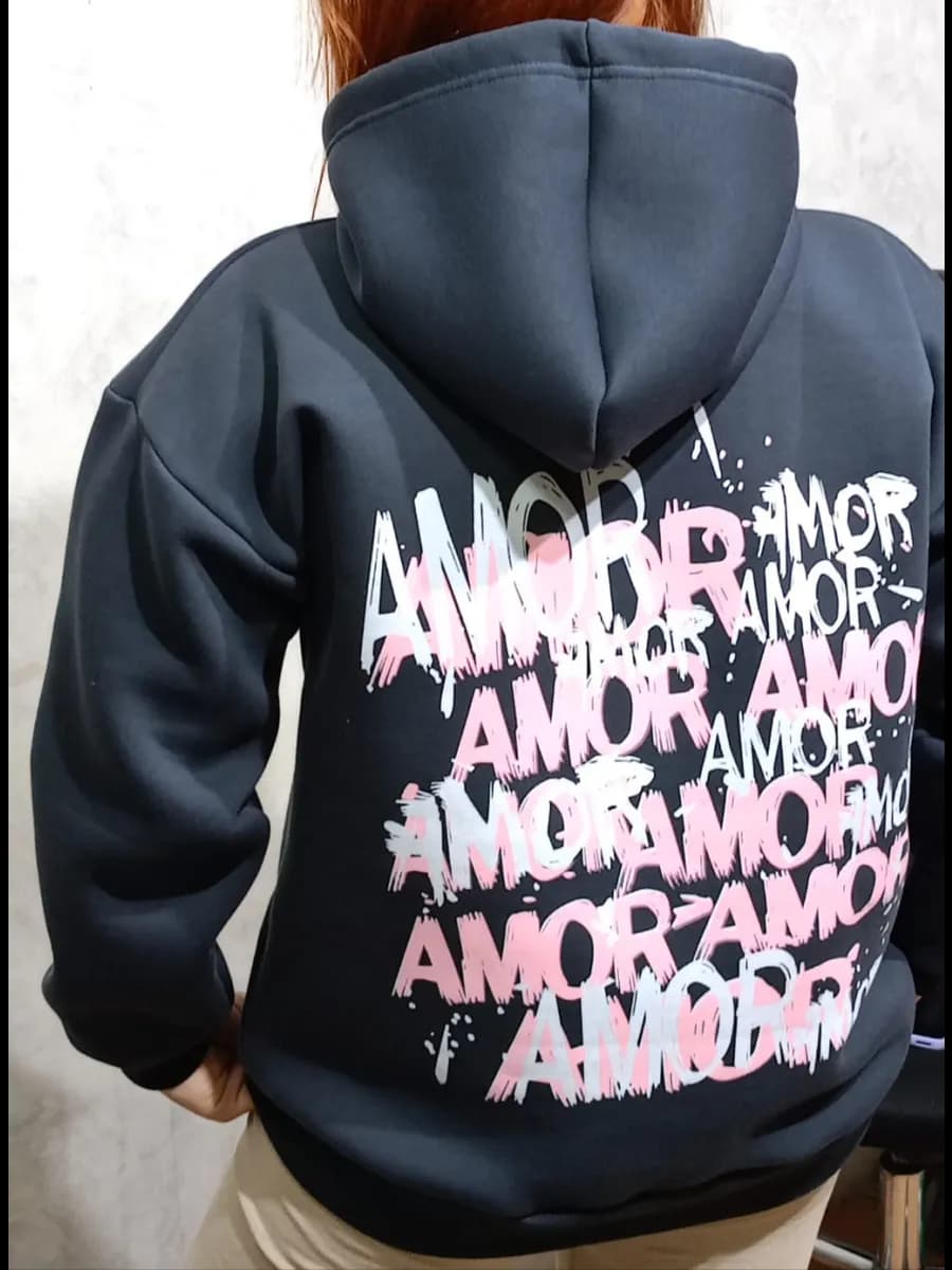 Толстовка женская оверсайз Amore