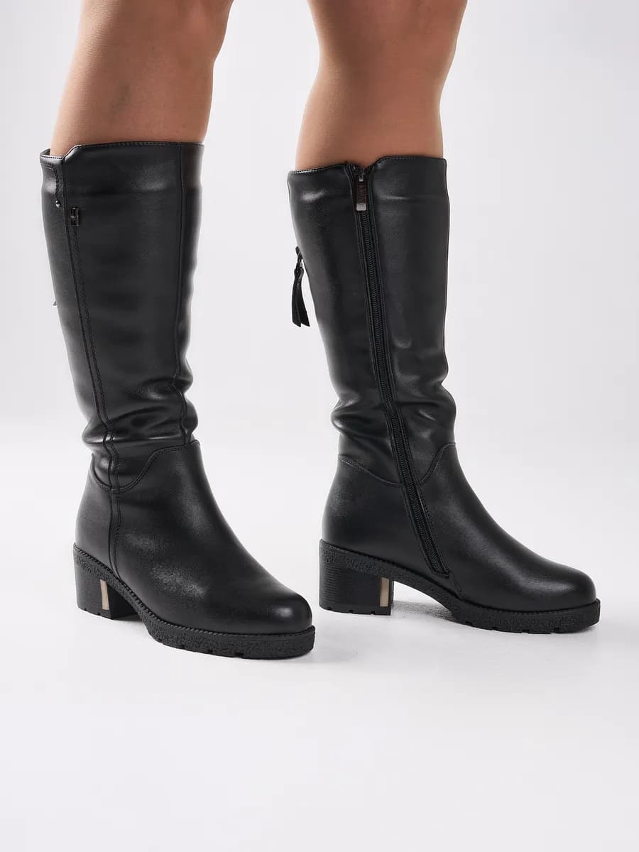 Сапоги Зимние маленький каблук