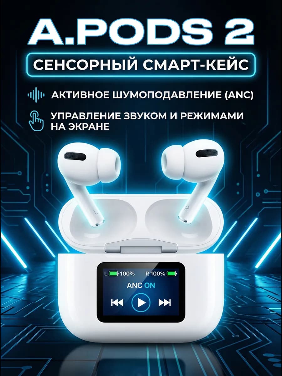 Беспроводные наушники Pro 2 с экраном