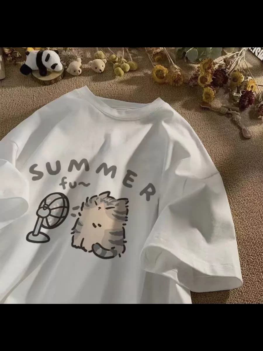 Футболка оверсайз с принтом "Summer"