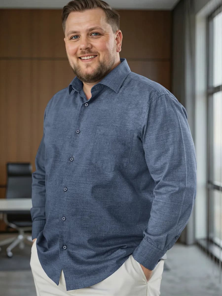 Рубашка классическая с длинным рукавом