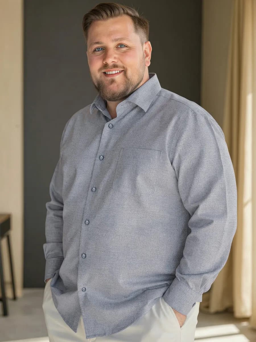 Рубашка классическая с длинным рукавом