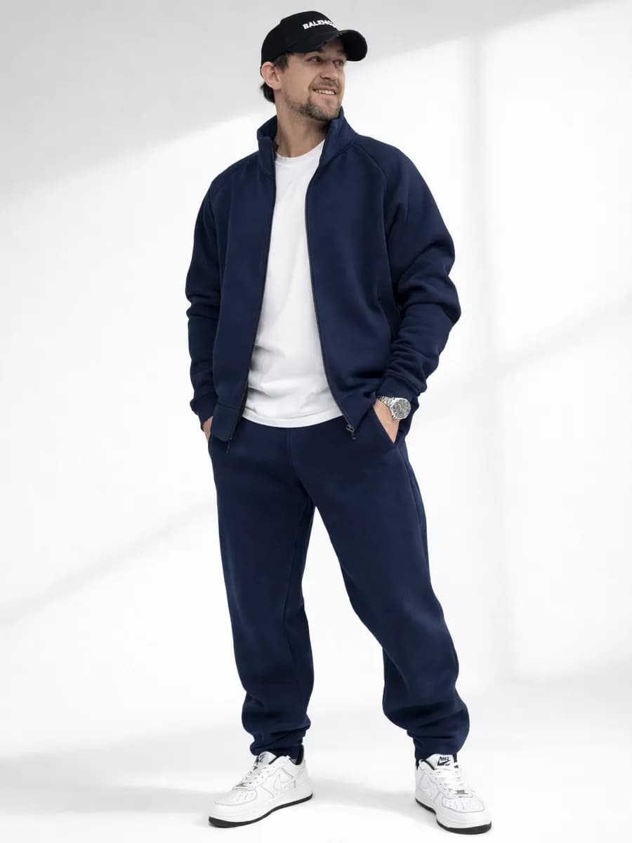 Спортивный костюм на молнии теплый осенний зимний с начесом