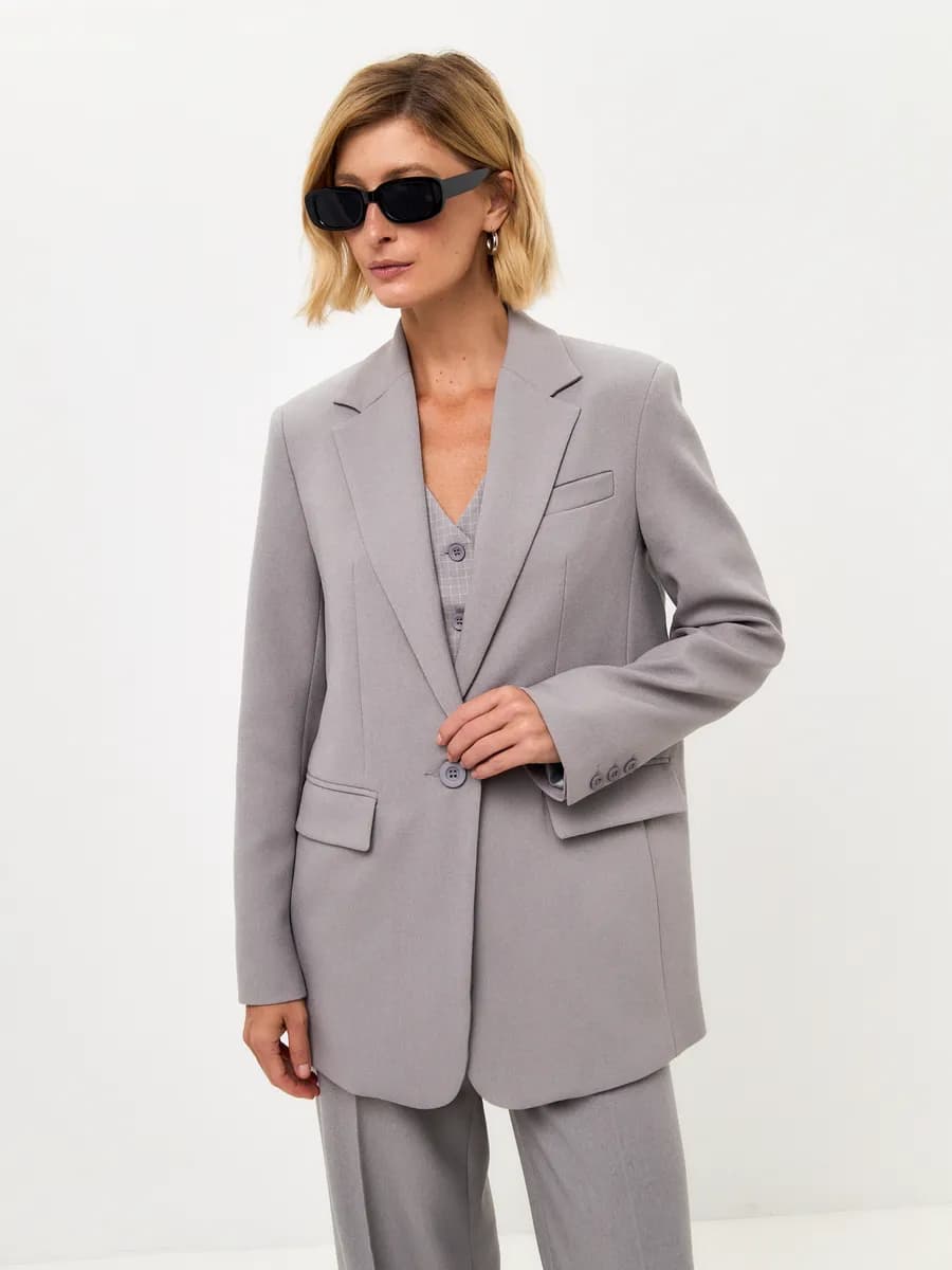 Пиджак жакет оверсайз классический прямой