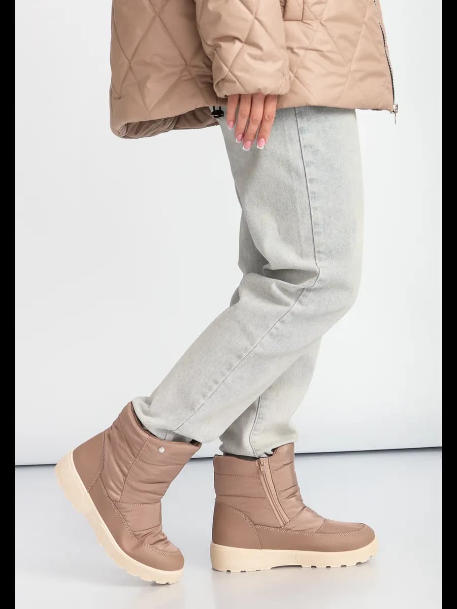 Зимние дутики на широкую ногу