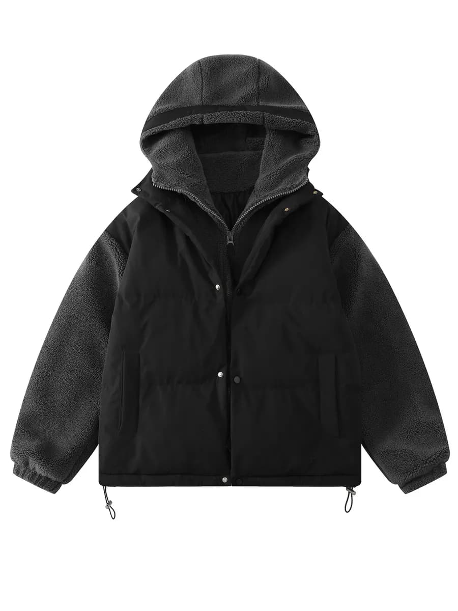 Куртка плюшевая с капюшоном