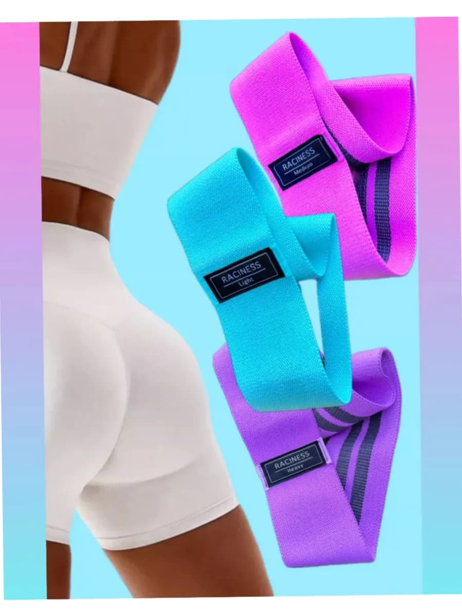 Фитнес резинки тканевые набор