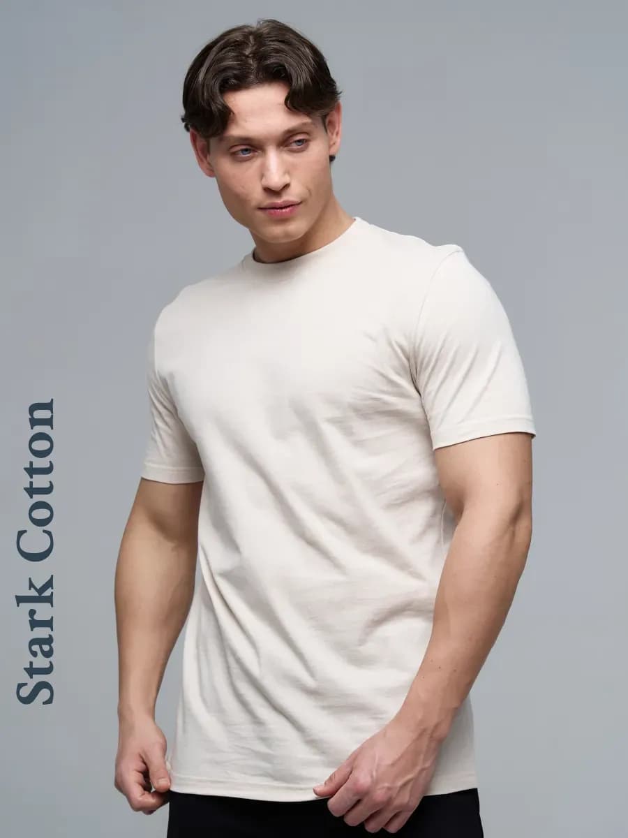 Футболка базовая хлопок однотонная