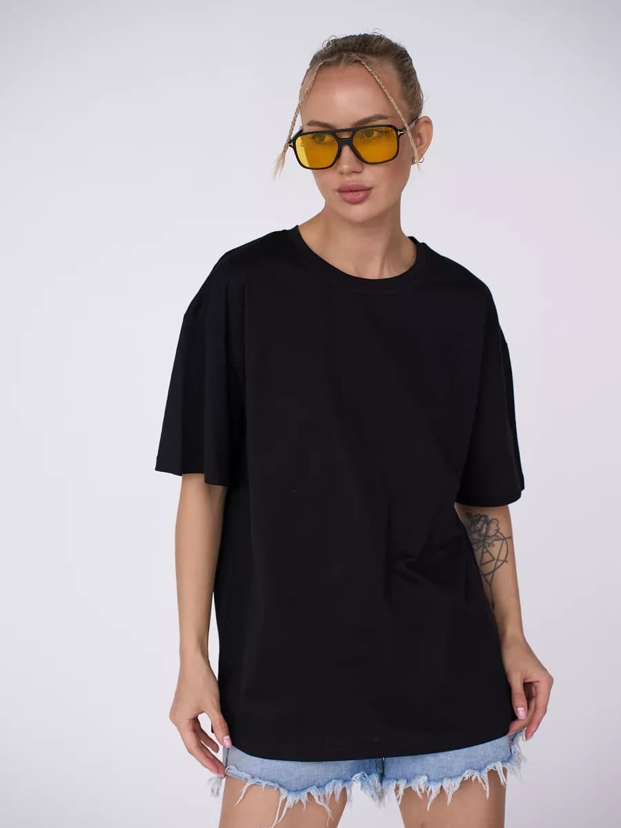 Футболка оверсайз базовая хлопковая