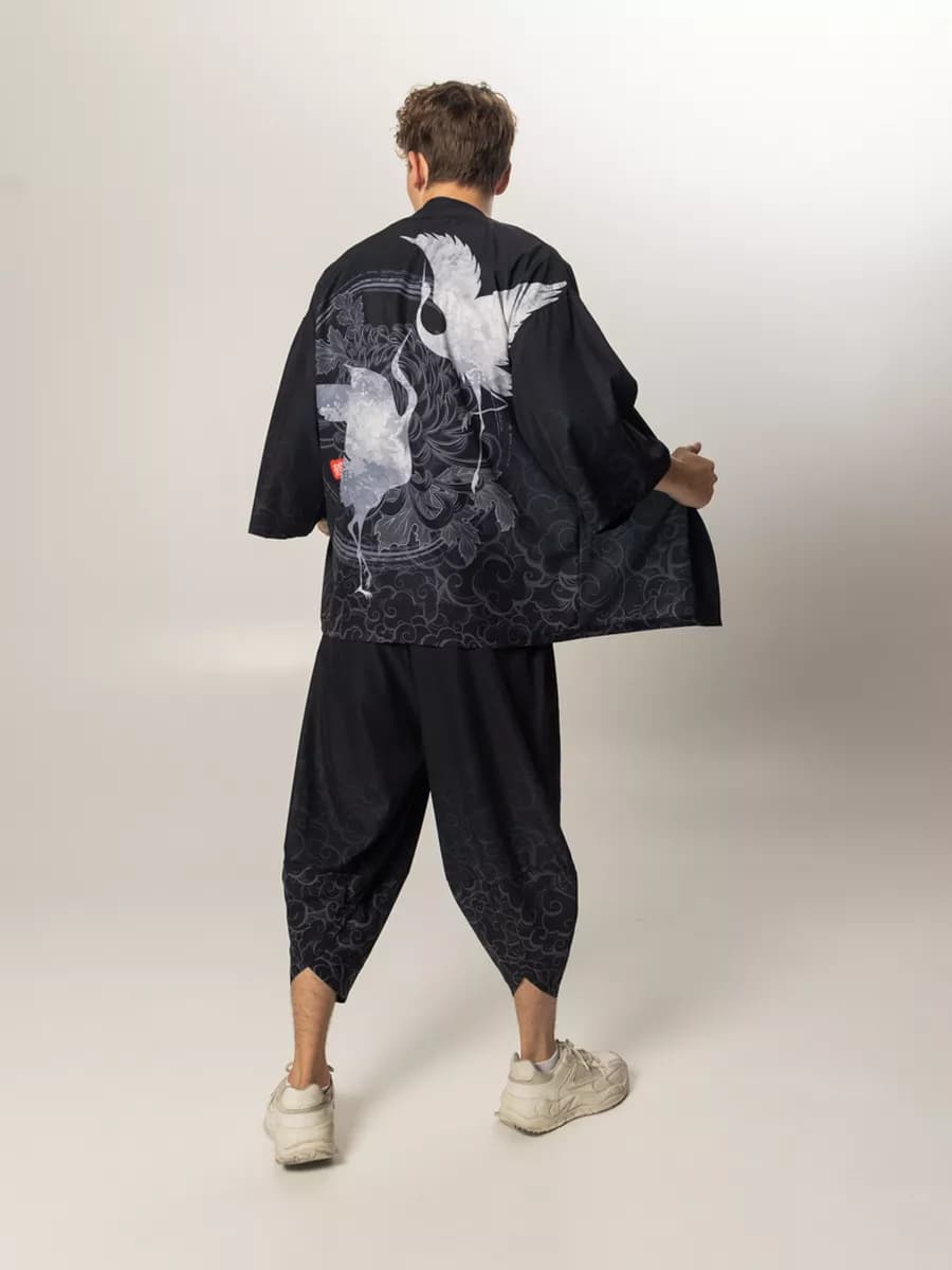 Костюм Хаори и штаны в японском стиле Корейская одежда