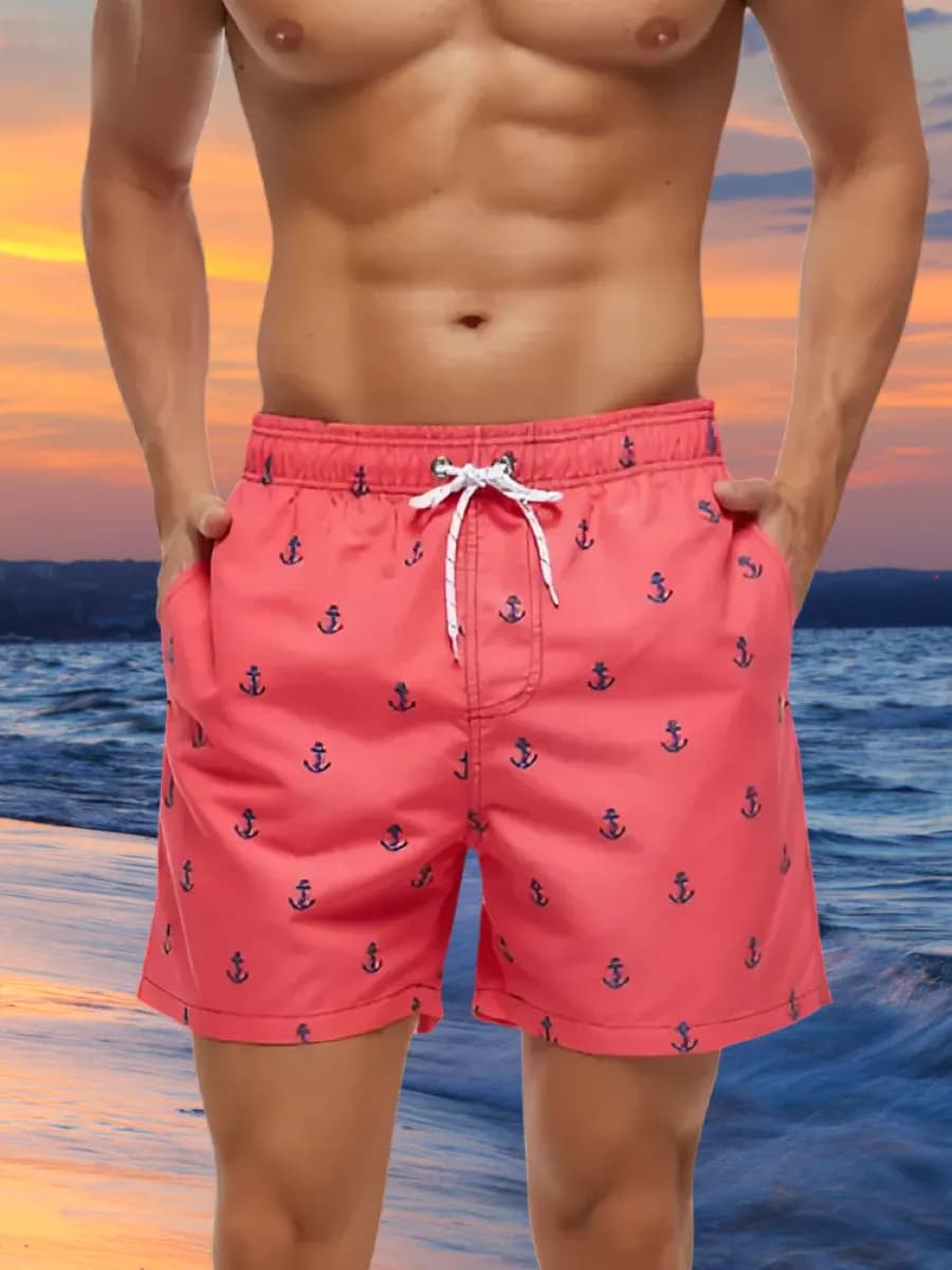 Пляжные шорты для плавания на завязках - фото 1