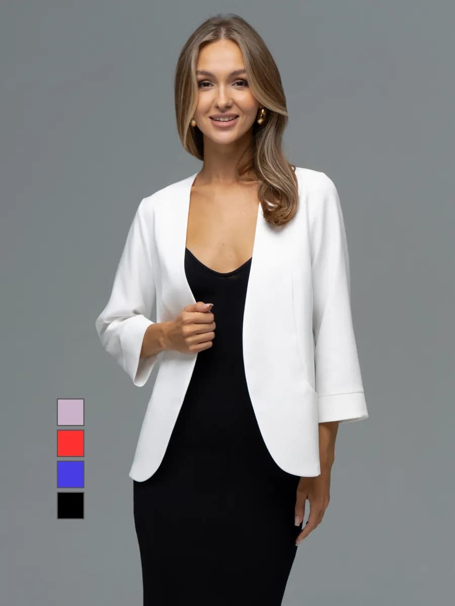 Пиджак классический жакет укороченный в офис