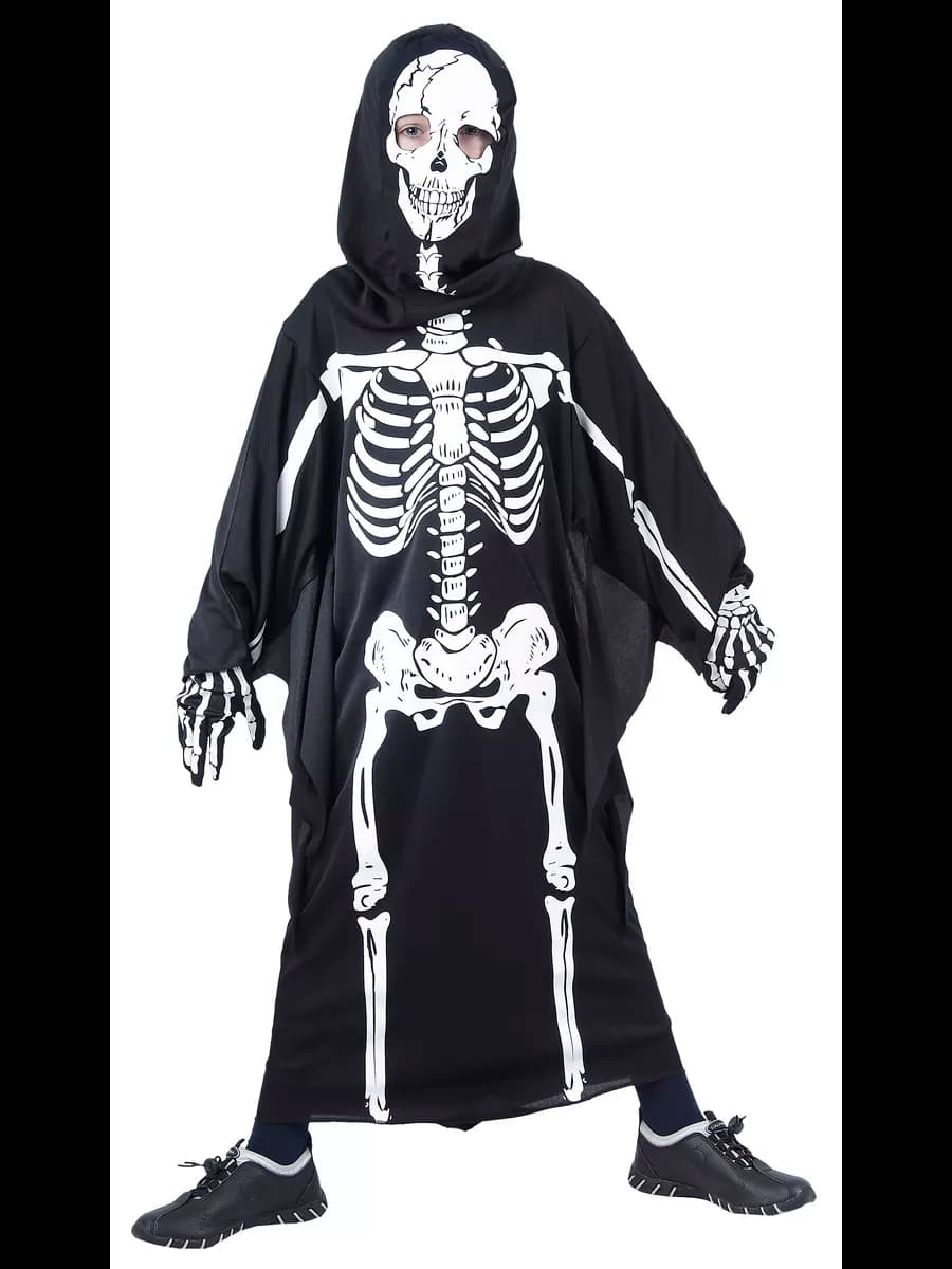 Карнавальный костюм скелета детский - фото 1