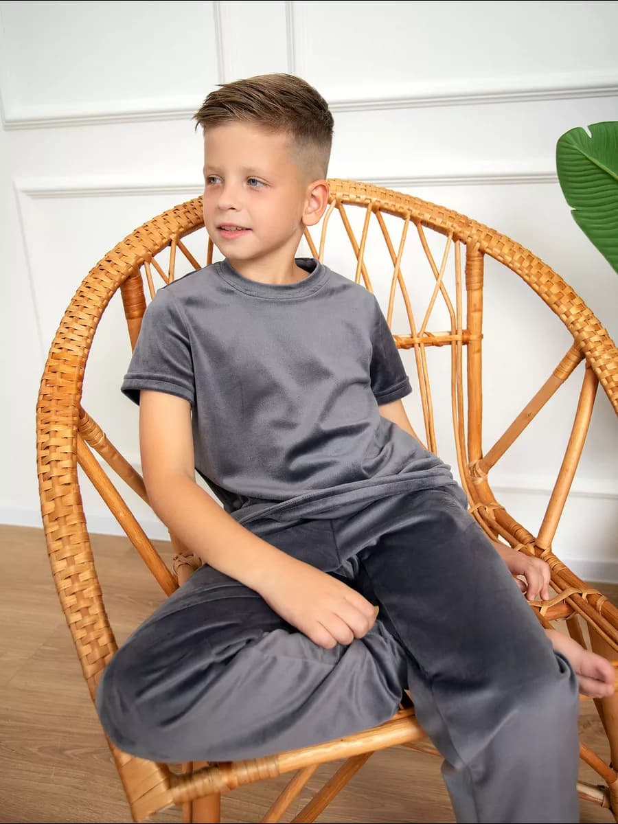 Костюм домашний велюровый пижама с брюками